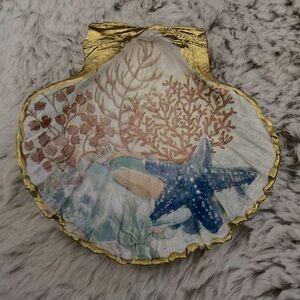 Handmade Decoupage Jewelry Dish Tropical 🏝️